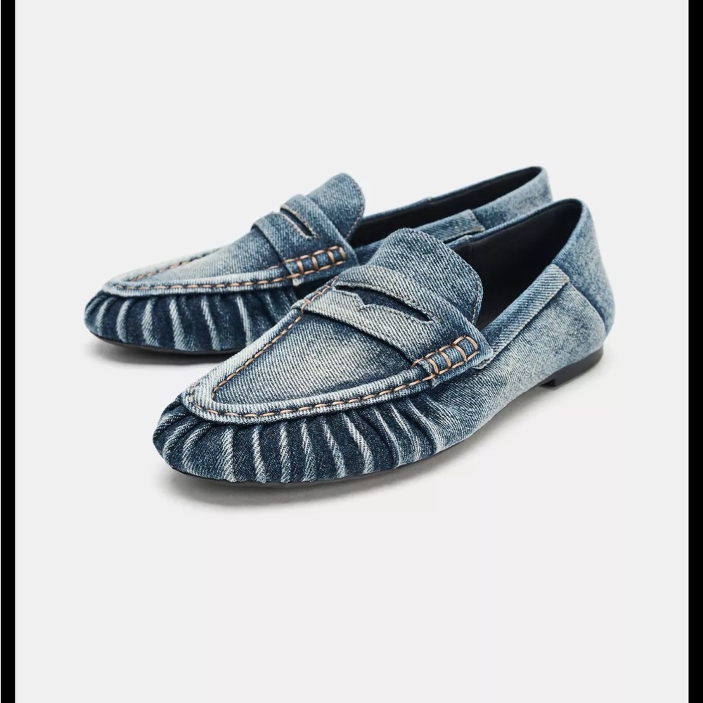 Zara Denim Loafers - NWT
